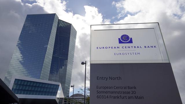 La Banque centrale européenne à Francfort. [EPA/Keystone - Ronald Wittek]