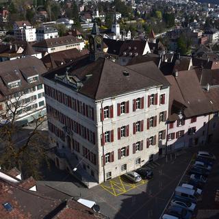 Vue de la mairie de Delémont. [RTS - Gaël Klein]