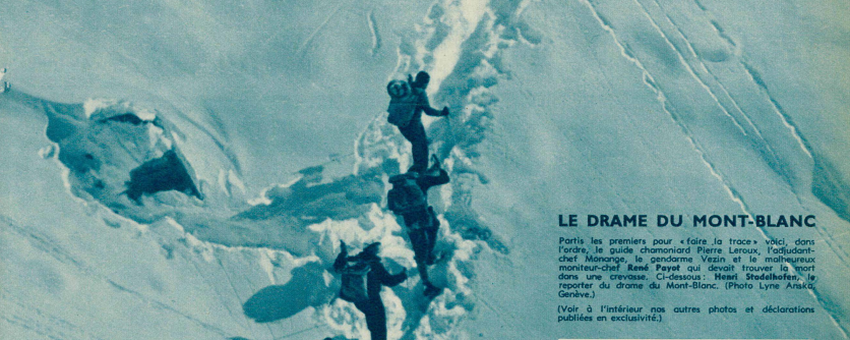 La couverture du Radio Actualités du 17  novembre 1950 revient sur le drame du Malabar Princess dans le massif du Mont-Blanc. [DR]