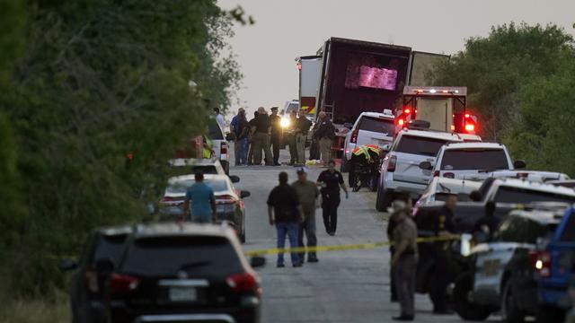 Au moins 46 migrants ont été retrouvés morts dans un camion au Texas. [KEYSTONE - ERIC GAY]