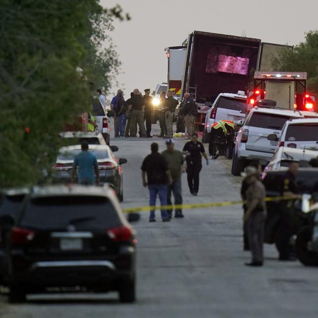 Au moins 46 migrants ont été retrouvés morts dans un camion au Texas. [KEYSTONE - ERIC GAY]