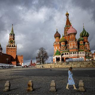 Le Kremlin et la cathédrale St-Basil à Moscou. [afp - Dimitar Dilkoff]