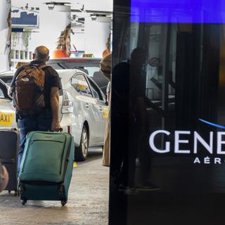 Risque de perte de bagages pendant la période des fêtes à l'aéroport de Genève à cause d'une forte influence. [Keystone - Salvatore Di Nolfi]