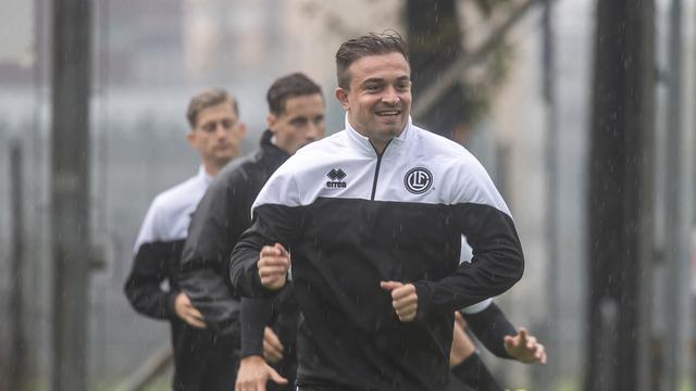 Shaqiri se maintient en forme en vue du mondial du côté de Lugano. [Pablo Gianinazzi]