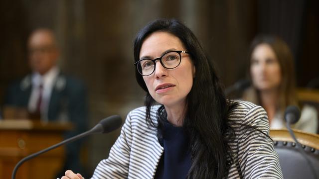 Céline Vara est candidate à sa succession au Conseil des Etats. [Keystone - Anthony Anex]