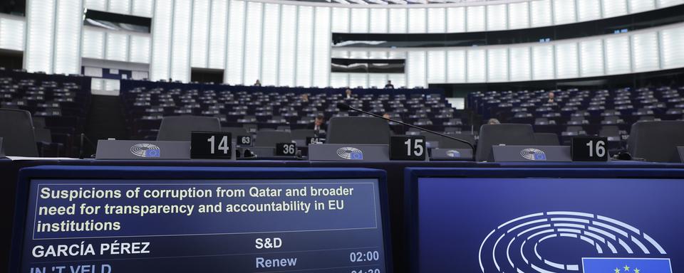 Le Parlement européen à Strasbourg. [Keystone - Jean-Francois Badias/AP Photo]