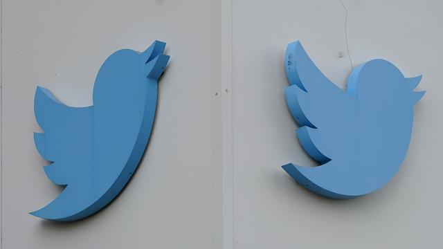 Le logo Twitter. [AP Photo/Keystone - Jeff Chiu]