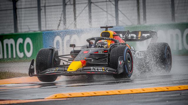 Max Verstappen sous les trombes d'eau de Montréal. [Imago]