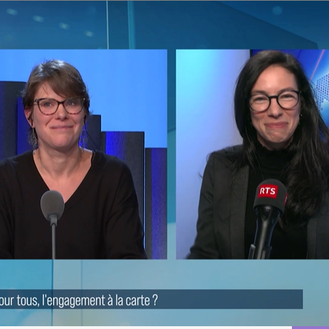 Débat entre Céline Vara, conseillère aux Etats verte neuchâteloise et cosignataire de l'initiative parlementaire en faveur d'un PACS fédéral, Sidney Kamerzin, conseiller national valaisan du Centre, et Valérie-Anne Ryser, chercheuse au Centre de compétences suisse en sciences sociales. [RTS - RTS]