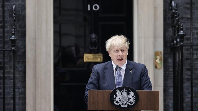 Boris Johnson confirme sa démission de la tête du parti conservateur. [KEYSTONE - TOLGA AKMEN]