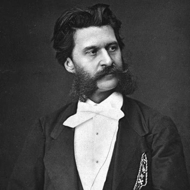 Johann II Strauss fils (1825-1899), compositeur viennois. 1877. [AFP - © Collection Roger-Viollet]