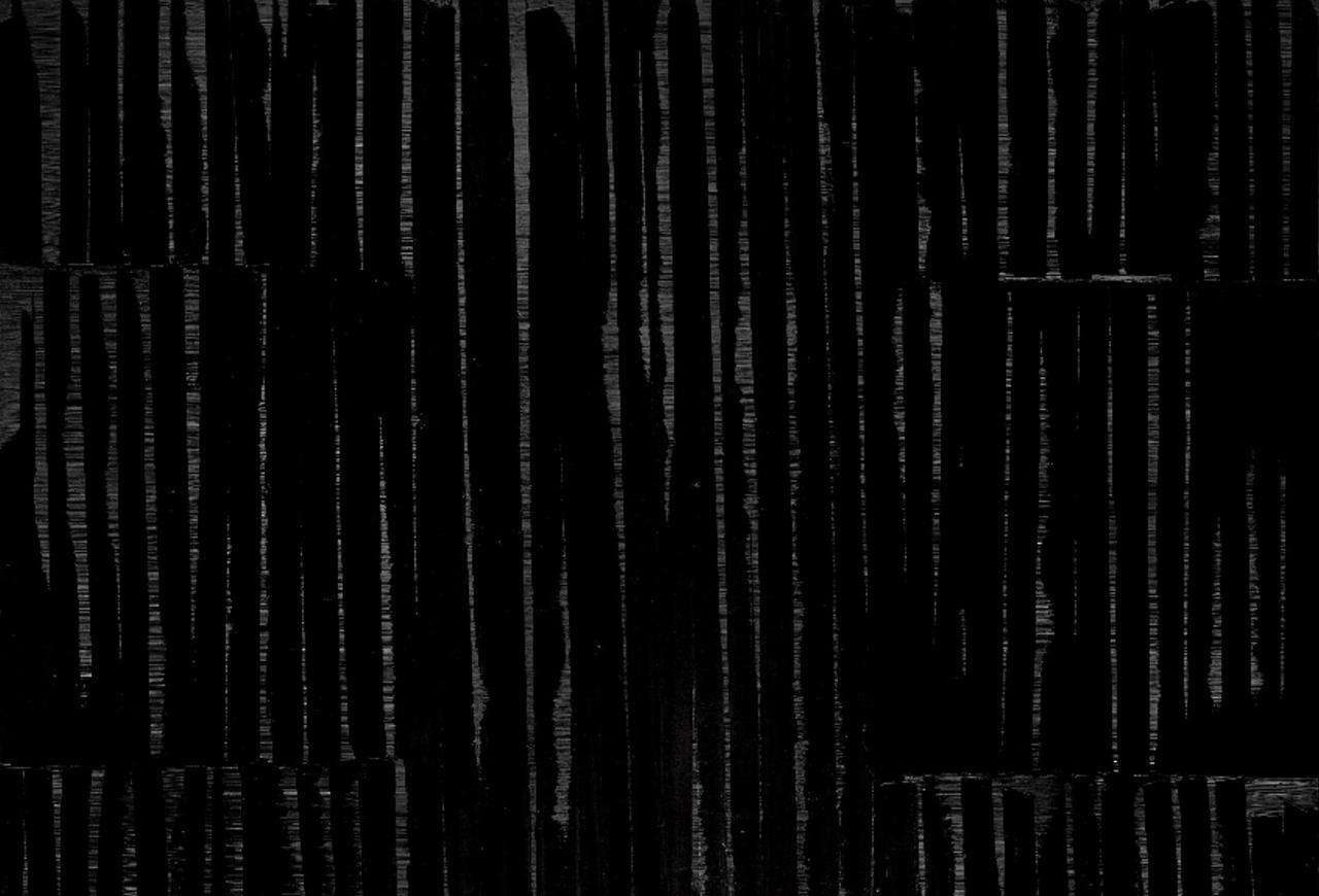 Pierre Soulages, "Peinture", 202 × 255 cm, 18 octobre 1984. [©Fondation Gandur pour l’Art, Genève/ © 2021, ProLitteris, Zurich - Maurice Aeschimann]