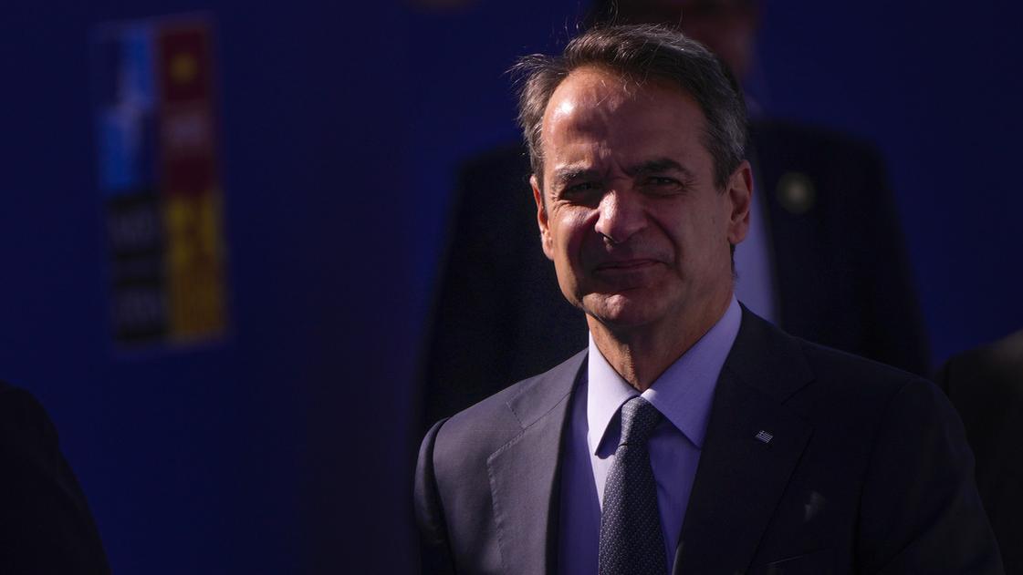 Le Premier ministre Kyriakos Mitsotakis peine à convaincre face au scandale des écoutes. [AP/Keystone - Manu Fernandez]