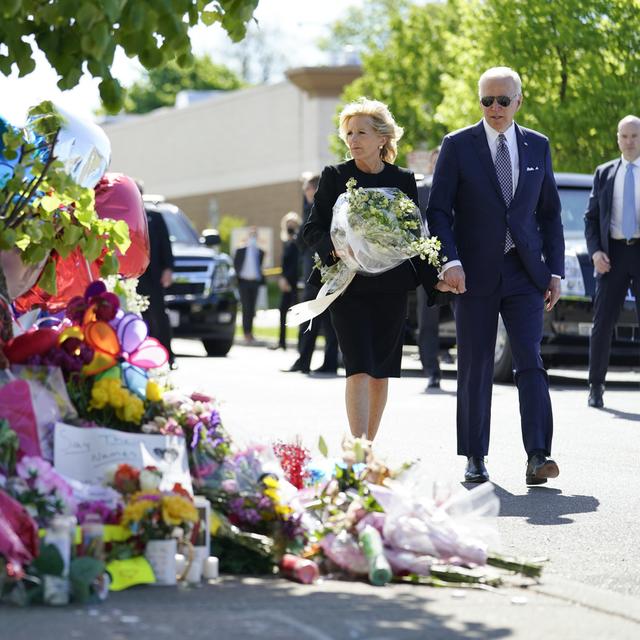 Joe Biden à Buffalo dans l'Etat de New York. [AP/Keystone - Andrew Harnik]