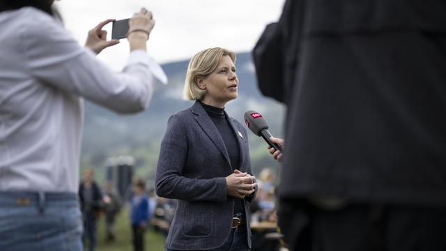 La conseillère nationale Esther Friedli (UDC/SG) ne sera pas candidate au Conseil fédéral, mais briguera un siège à la Chambre de cantons en 2023. [Keystone - Gian Ehrenzeller]