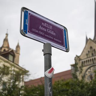 La Ville de Lausanne s'est fixé pour objectif de pourvoir trente rues et espaces publics lausannois de noms féminins d'ici la fin de la législature, en 2026. [KEYSTONE - JEAN-CHRISTOPHE BOTT]