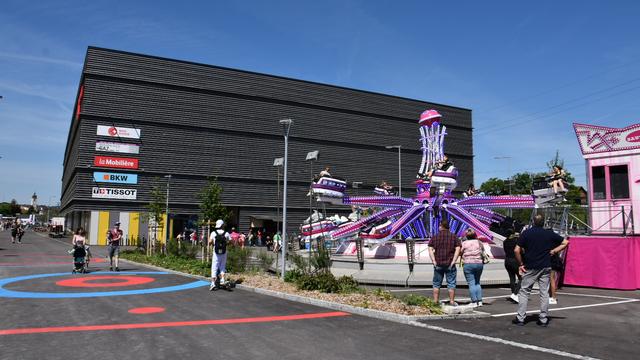 Inauguration de la patinoire de Porrentruy le samedi 14 mai 2022. [RTS - Gaël Klein]