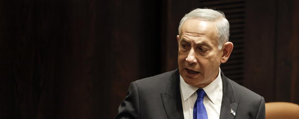 Le Premier ministre israélien Benyamin Netanyahou. [Pool Photo via AP/Keystone - Amir Cohen]