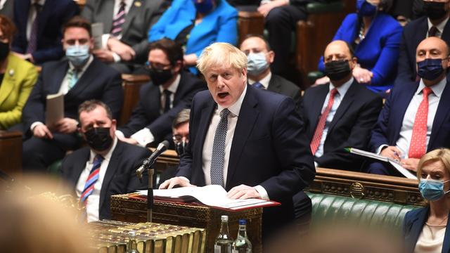 Boris Johnson le 12 janvier 2022. [UK Parliament - Jessica Taylor]