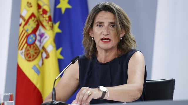 La ministre espagnole de la Transition écologique Teresa Ribera. [EPA/Keystone - Chema Moya]