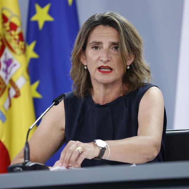 La ministre espagnole de la Transition écologique Teresa Ribera. [EPA/Keystone - Chema Moya]