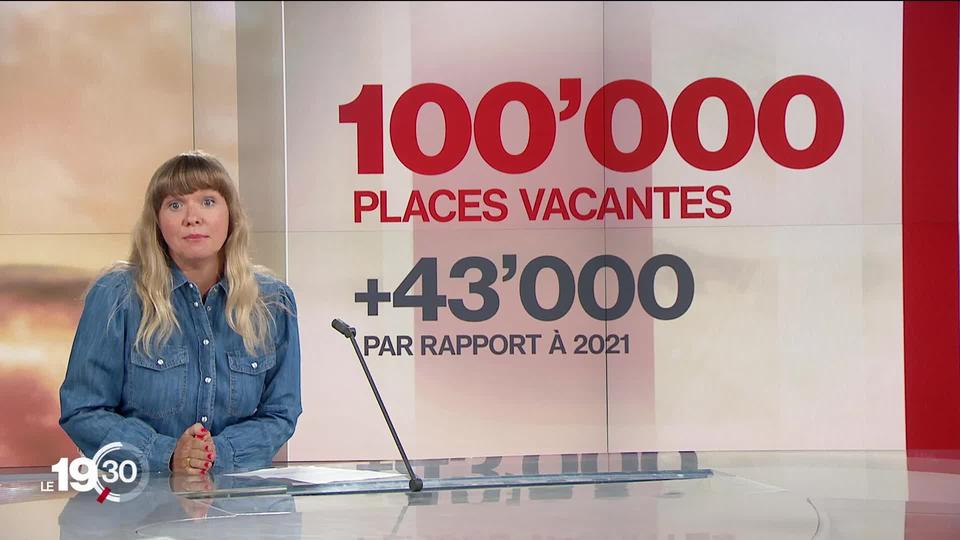 Delphine Gianora, commente la hausse des emplois vacants qui touche tous les secteurs en Suisse