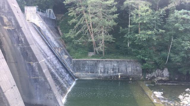 Le barrage de l'Aubonne (VD). [RTS - Céline Fontannaz]