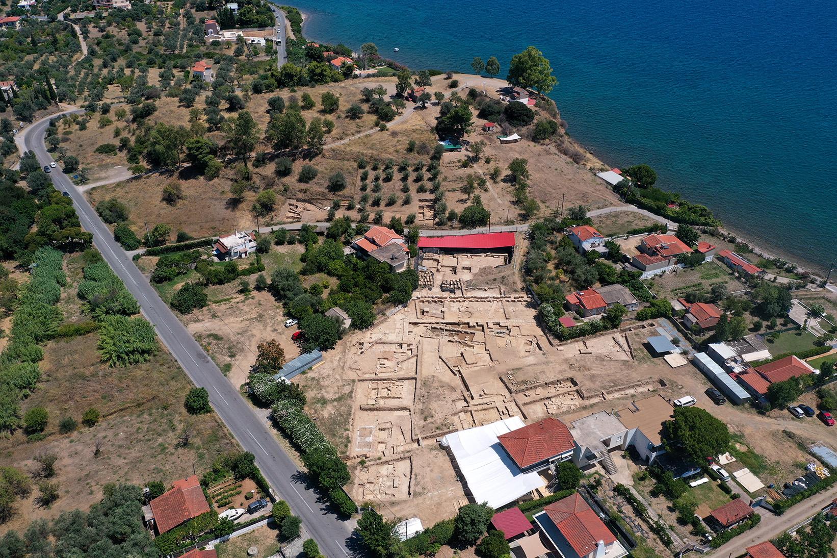 Le sanctuaire d'Artémis Amarysia sur l'île grecque d'Eubée en Grèce. [ÉCOLE SUISSE D'ARCHÉOLOGIE EN GRÈCE]