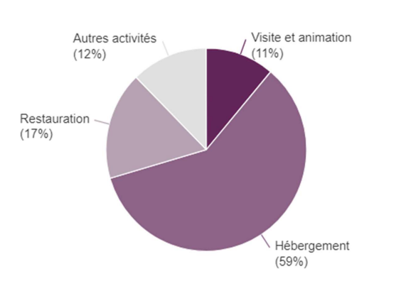 Distribution des domaines agritouristiques dans le chiffre d'affaires des fermes. [HES-SO Valais]