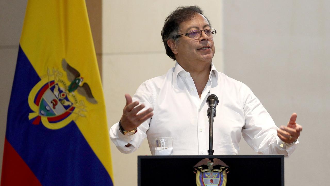 Le président colombien Gustavo Petro à Meddellin, 30.11.2022. [EPA/Keystone - Luis Eduardo Noriega A.]