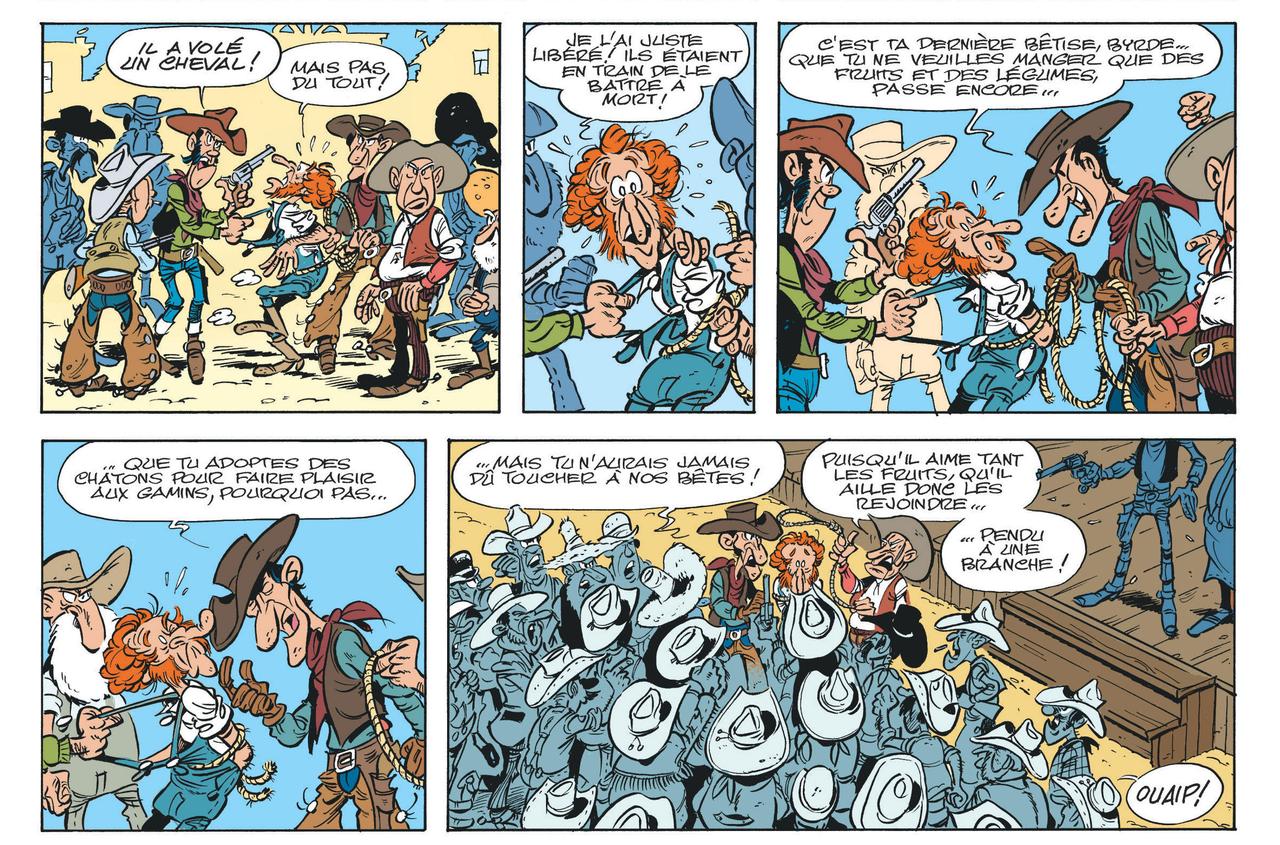 Extrait de la bande dessinée "L'arche de Rantanplan" des Aventures de Lucky Luke. [Dargaud]