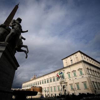 Le palais présidentiel du Quirinal à Rome, photographié ici le 4 janvier 2022. [AFP - Filippo Monteforte]