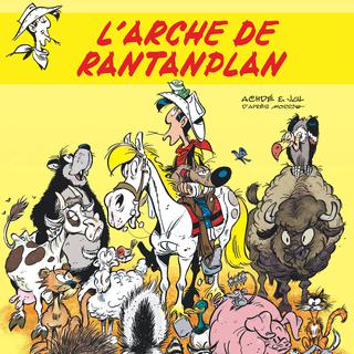 La couverture de la bande-dessinée "L'arche de Rantanplan" de la série des Aventures de Lucky Luke. [Dargaud]