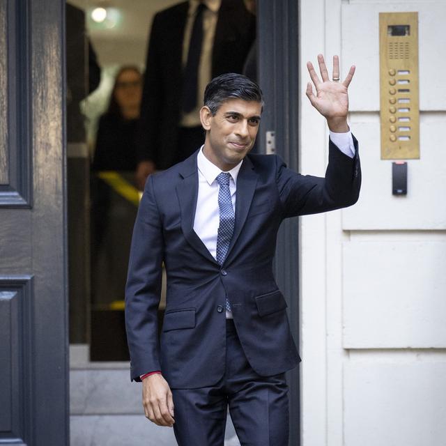 Le nouveau premier ministre anglais Rishi Sunak. [EPA - Tolga Akmen - Keystone]