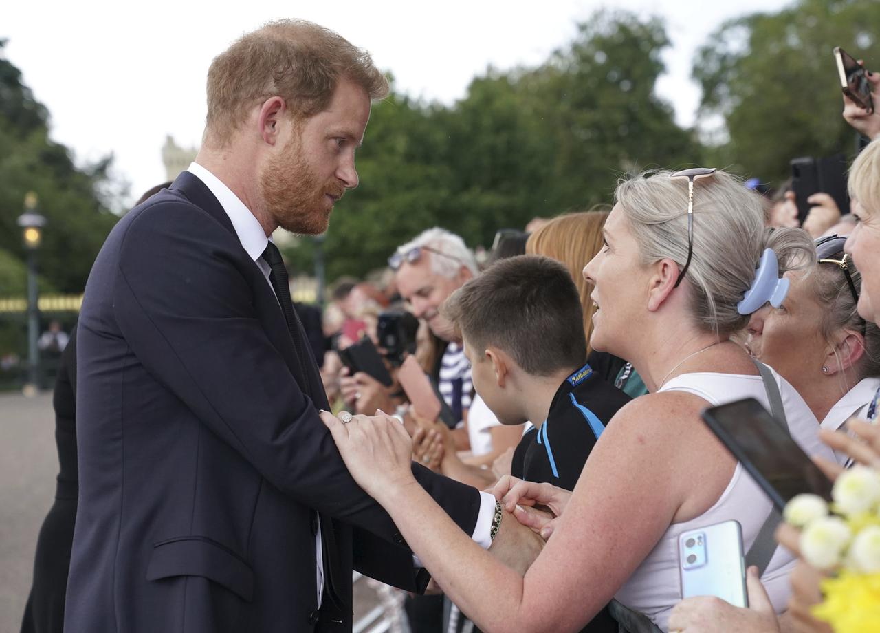 Le prince Harry est rentré au Royaume-Uni après le décès d'Elizabeth II. [Keystone - Kirsty O'Connor]