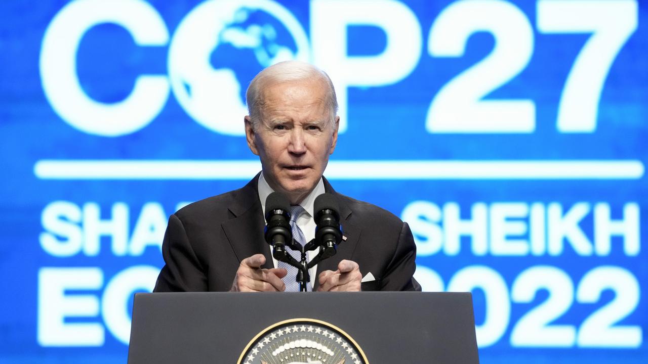 Joe Biden a exhorté tous les pays à limiter leurs émissions de gaz à effet de serre. [Keystone - Alex Brandon]