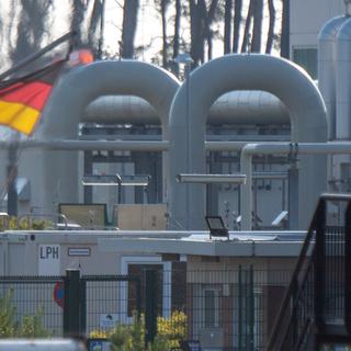 Un gazoduc par lequel le gaz russe arrive dans le nord de l'Allemagne. [Keystone - DPA/Stefan Sauer]