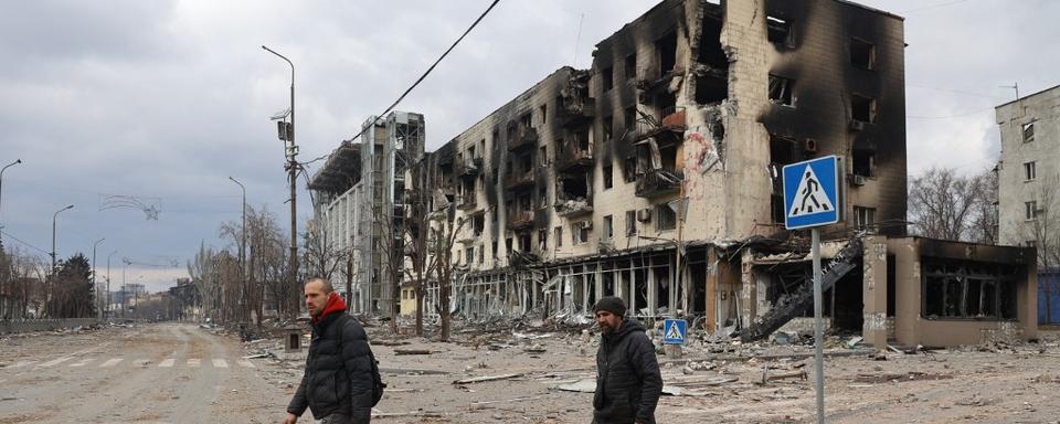 La ville Marioupol résiste toujours, même si les forces ukrainiennes se préparent à sa chute. [AFP - Leon Klein]