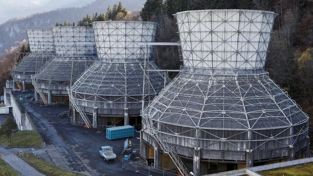 Le site de l'ancienne usine thermique de Chavalon (VS) en novembre 2015. [Keystone - Salvatore Di Nolfi]