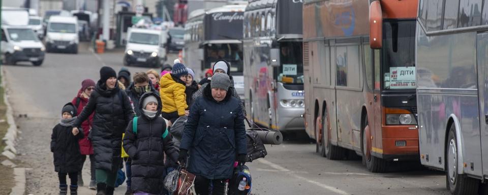 Plus de 16'000 ménages sont prêts à accueillir des réfugiés ukrainiens. [AFP - Nicolas Maeterlinck]