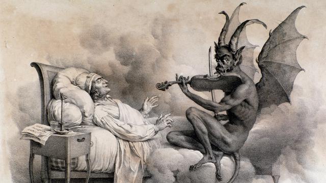 Illustration du cauchemar du compositeur italien Giuseppe Tartini. [AFP - Luisa Ricciarini/Leemage]