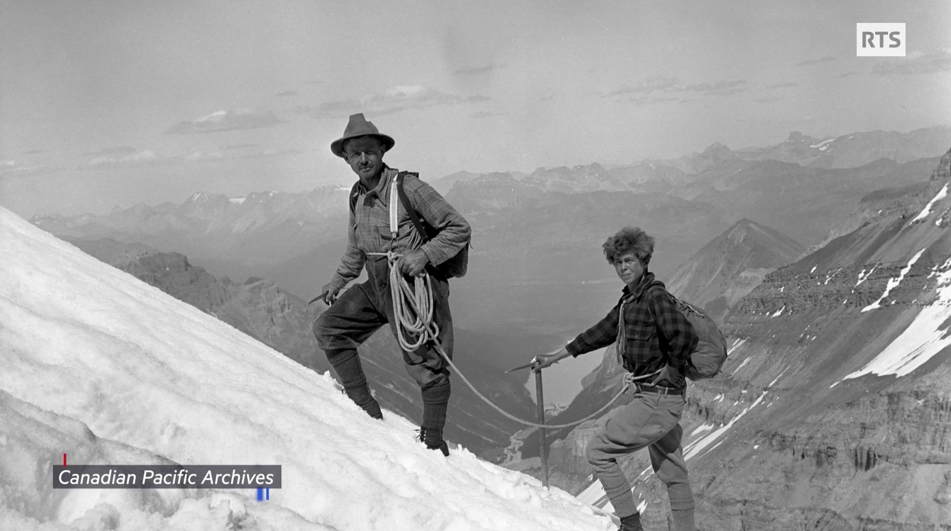 Les guides suisses ont été pionniers dans les Rocheuses canadiennes. [Canadian Pacific Archives]