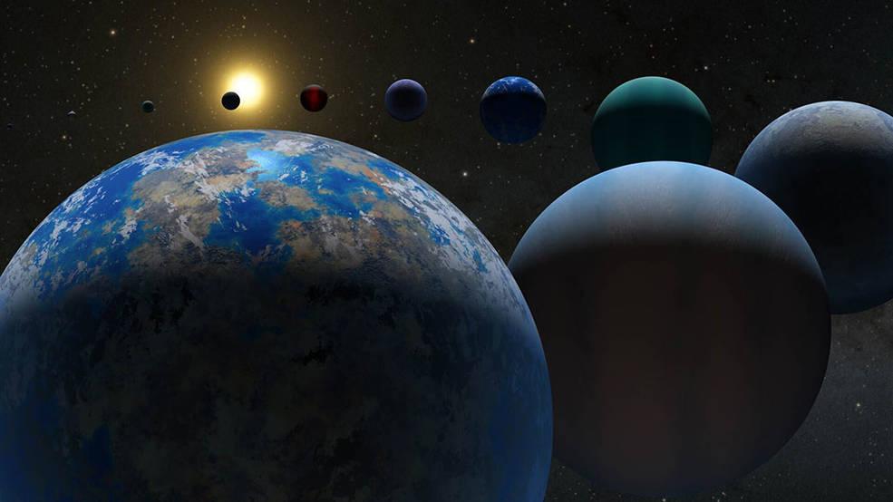 A quoi ressemblent les exoplanètes? Diverses possibilités sont présentées dans cette illustration. Les scientifiques ont découvert les premières planètes extrasolaires dans les années 1990. [NASA - JPL-Caltech]