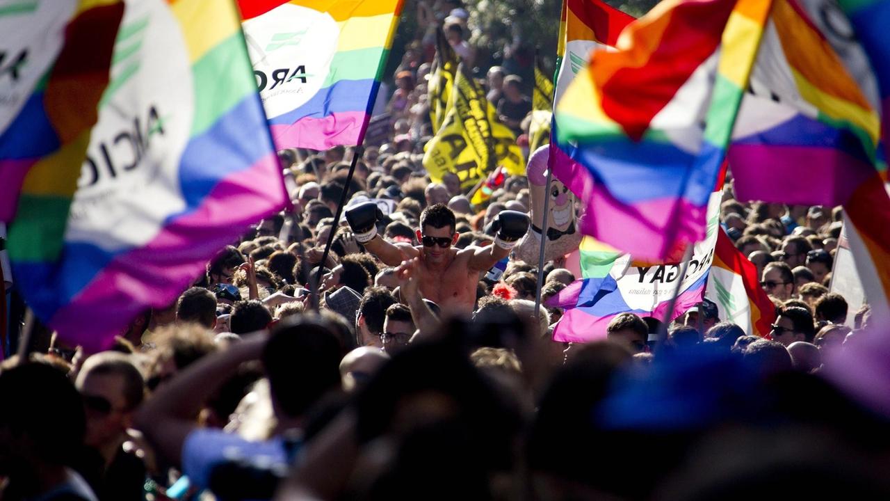 La Serbie a annulé la tenue en septembre de l'EuroPride, une manifestation paneuropéenne organisée chaque année dans une ville différente du continent (archive). [Keystone - Massimo Percossi]