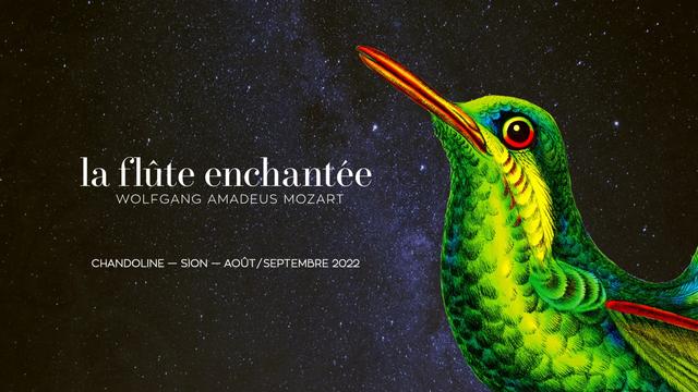 L'affiche de l'opéra "La flûte enchantée" donné à Sion en 2022. [Ouverture Opéra]