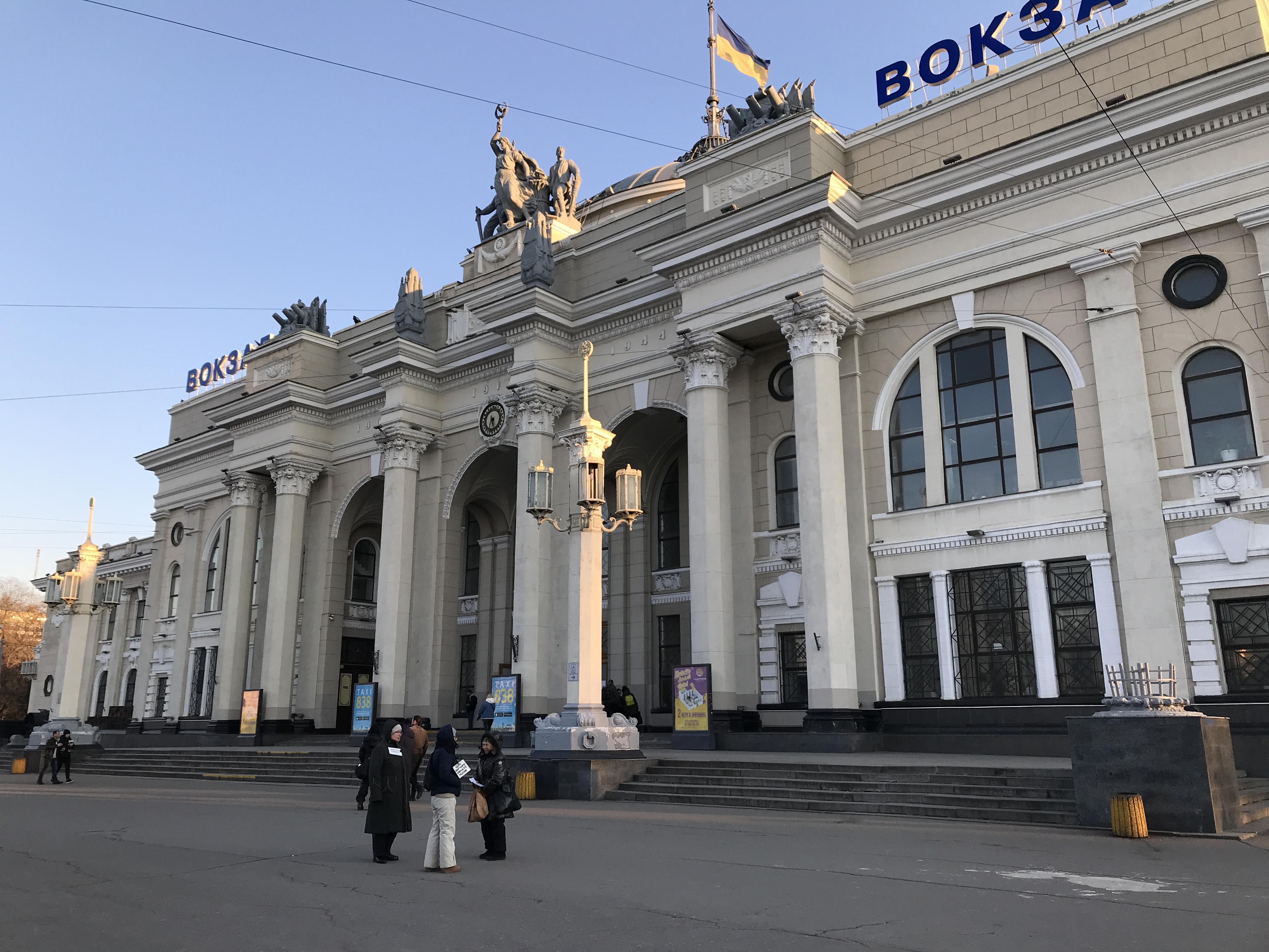 La gare centrale d'Odessa. [RTS - Maurine Mercier]