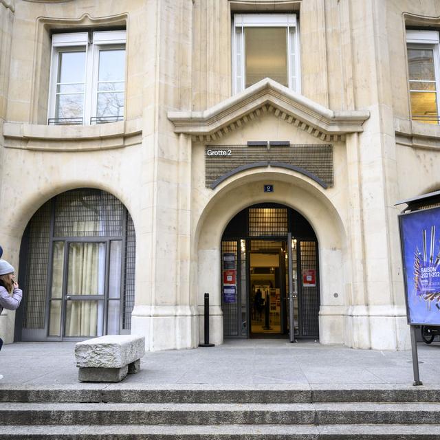 L'entrée du Conservatoire de Lausanne. [Keystone - Laurent Gillieron]