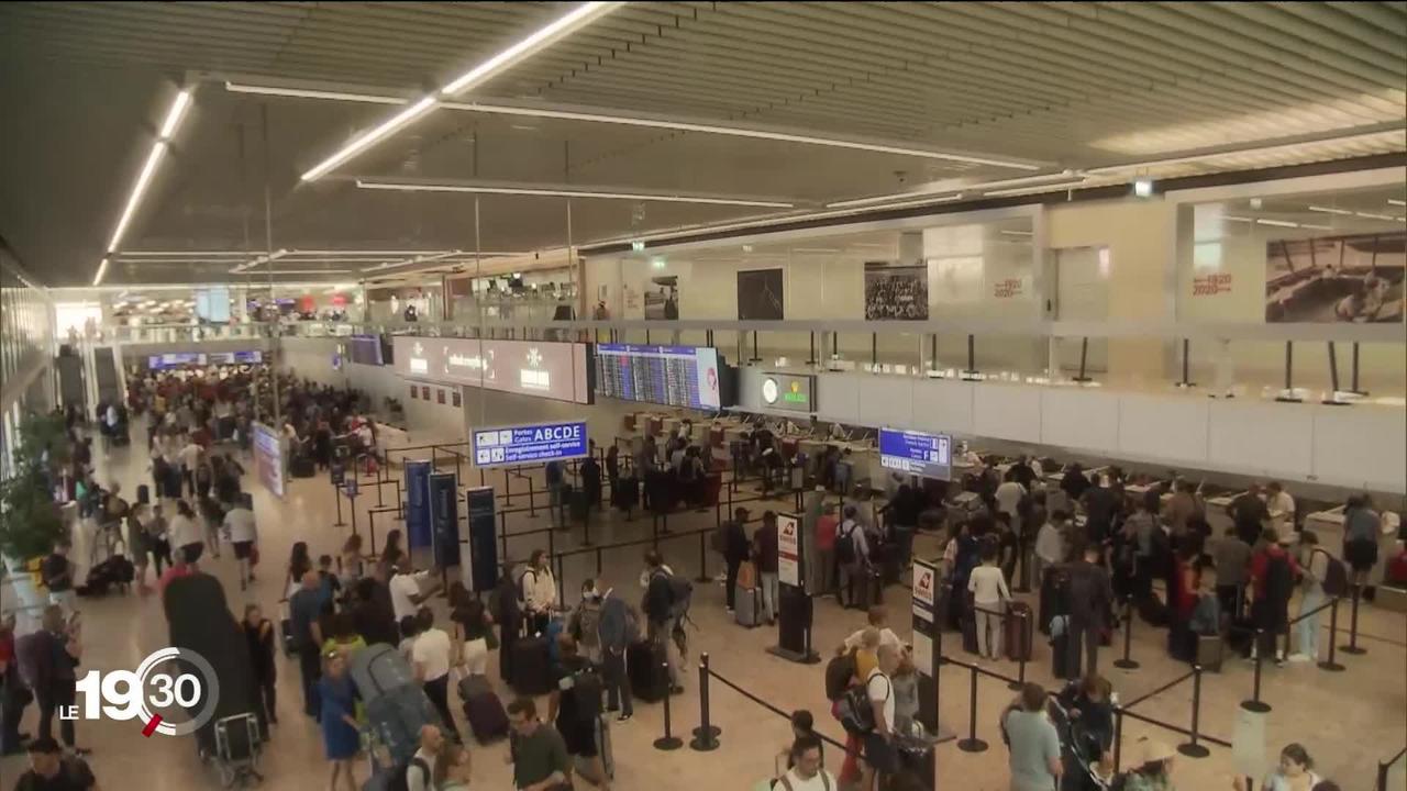 Les vacanciers étaient nombreux au départ ce samedi à l’aéroport de Genève