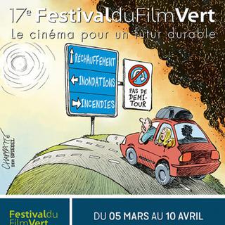 L'affiche de la 17ème édition du Festival du Film Vert 2022. [https://www.festivaldufilmvert.ch/]