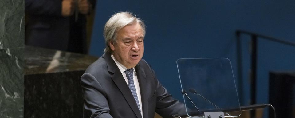 Le secrétaire général de l'ONU Antonio Guterres. [Keystone - Justin Lane]